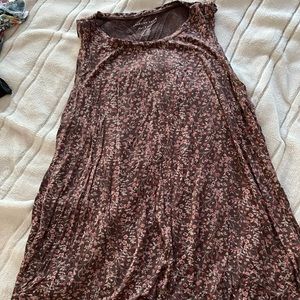 american eagle soft & sexy brown floral top